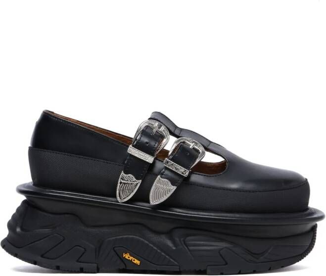 Toga Pulla platform leather loafers Black