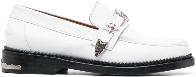 Toga Pulla polished leather loafers White