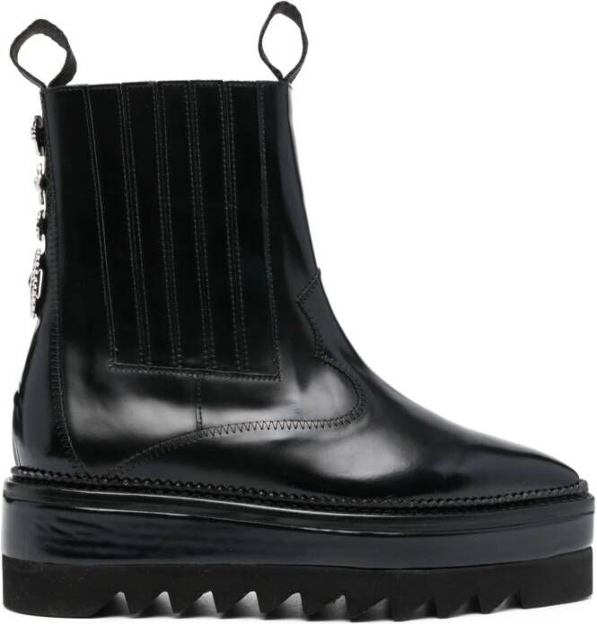 Toga Pulla stud-embellished platform boots Black