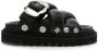 Toga Pulla stud-embellishment leather platform sandals Black - Thumbnail 1