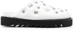 Toga Pulla studded leather mules White