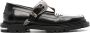 Toga Virilis buckle-fastening leather loafers Black - Thumbnail 1