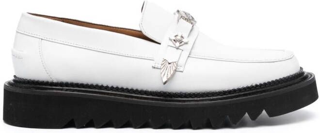 Toga Virilis chunky leather loafers White