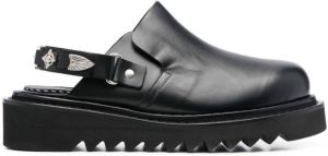 Toga Virilis chunky leather sandals AJ1249 BLACK LEATHER