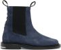 Toga Virilis stud-embellished suede ankle boots Blue - Thumbnail 1