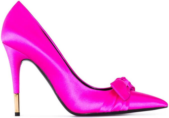 TOM FORD 105mm bow-detail pumps Pink