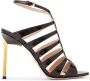 TOM FORD 105mm crocodile-embossed leather sandals Brown - Thumbnail 1