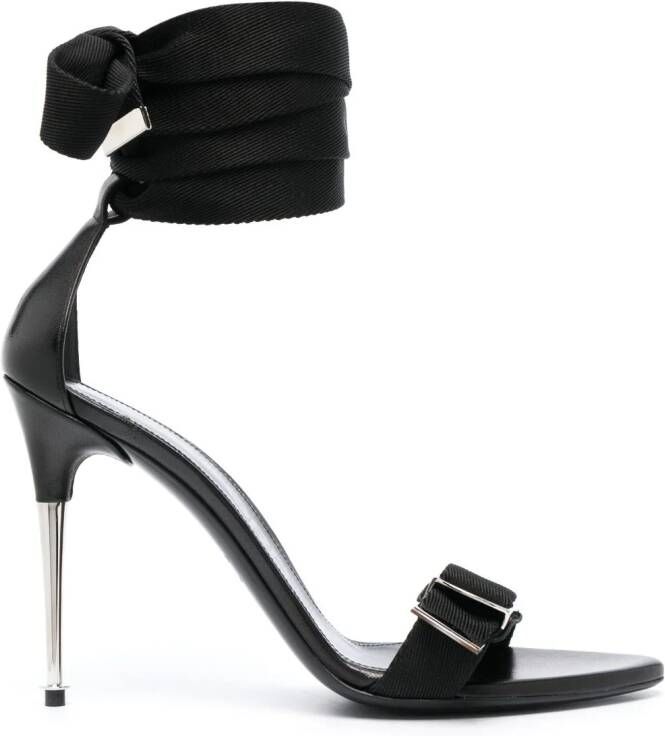 TOM FORD 125mm tie-ankle sandals Black