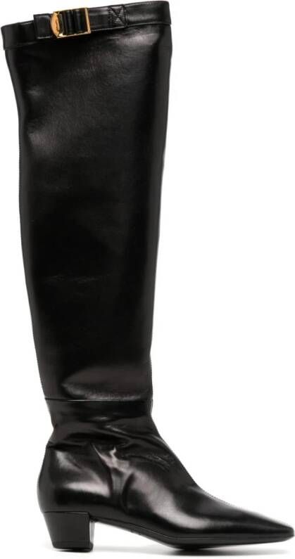 TOM FORD 40mm knee-length leather boots Black