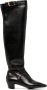TOM FORD 40mm knee-length leather boots Black - Thumbnail 1