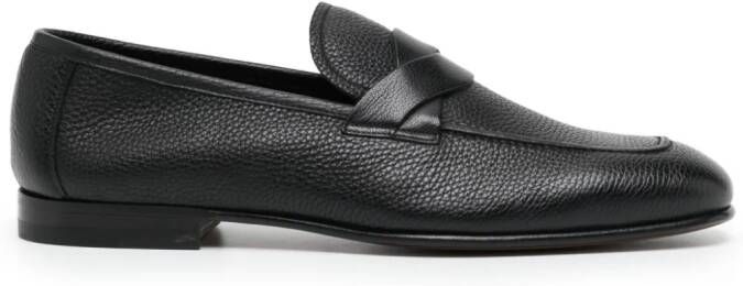 TOM FORD Sean twist-detail leather loafers Black