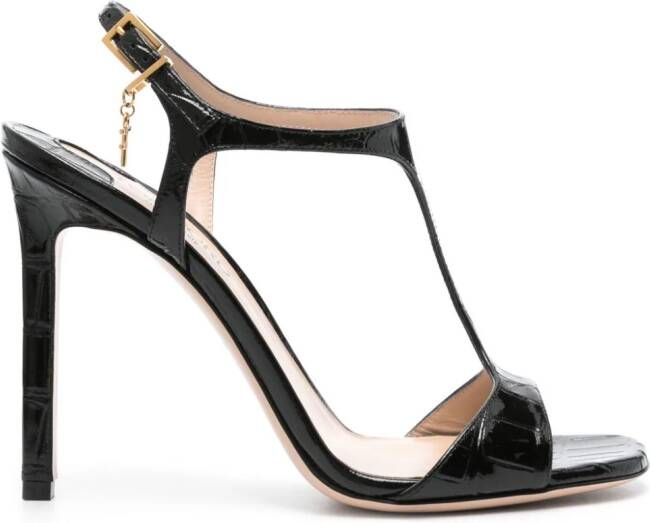 TOM FORD Angelina 105mm leather sandals Black