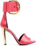 TOM FORD buckled satin 105mm sandals Pink - Thumbnail 1