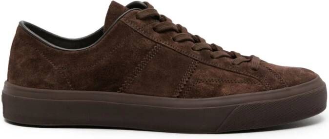 TOM FORD Cambridge suede sneakers Brown