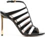 TOM FORD Carine 105mm leather sandals Black - Thumbnail 1