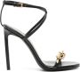 TOM FORD Chain 105mm leather sandals Black - Thumbnail 1