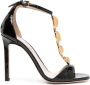 TOM FORD Chain T-Strap crocodile-embossed sandals Black - Thumbnail 1