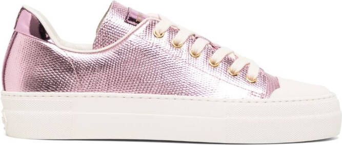 TOM FORD City metallic-finish sneakers Pink