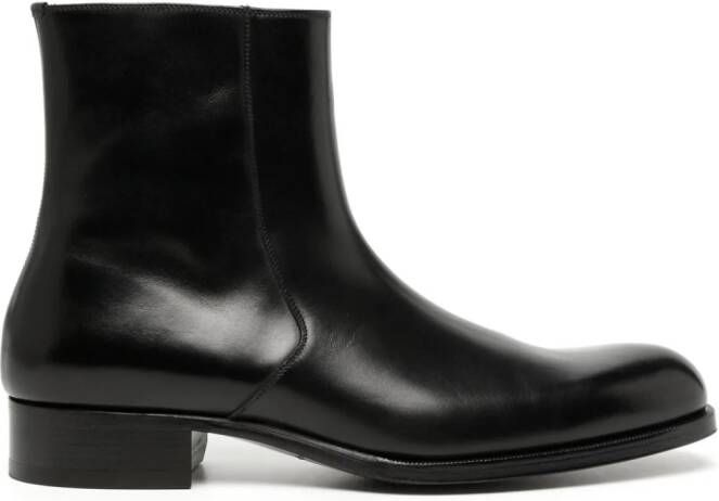 TOM FORD Edgar leather ankle boots Black