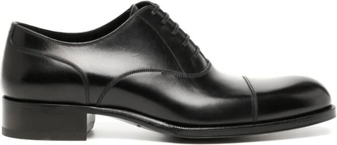 TOM FORD Elkan leather lace-up shoes Black
