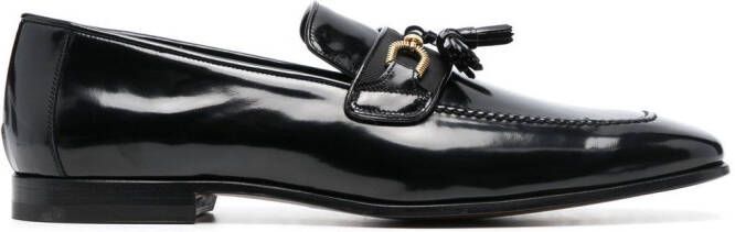 TOM FORD horsebit-detail leather loafers Black