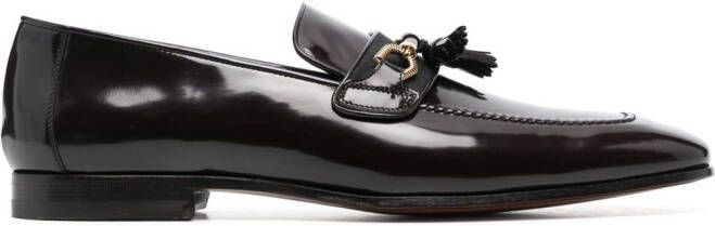 TOM FORD horsebit-detail leather loafers Brown