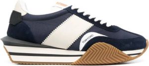 TOM FORD James panelled sneakers Blue