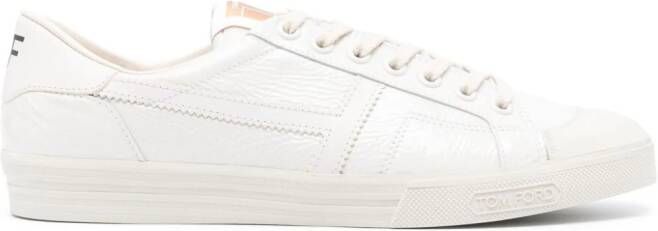 TOM FORD Jarvis leather sneakers White