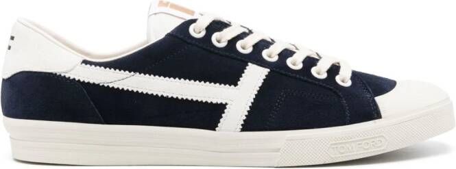 TOM FORD Jarvis suede sneakers Blue