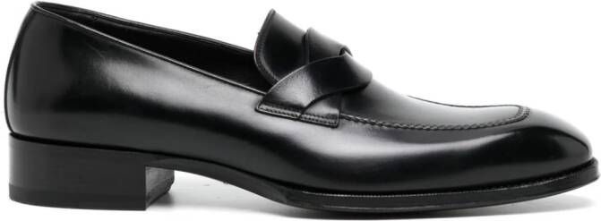 TOM FORD leather loafers Black