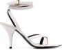 TOM FORD logo-embossed heeled leather sandals White - Thumbnail 1