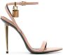 TOM FORD Padlock 120mm leather sandals Pink - Thumbnail 1