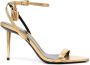 TOM FORD Padlock leather sandals Gold - Thumbnail 1