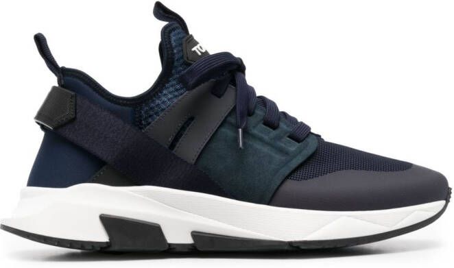 TOM FORD panelled high-top sneakers Blue