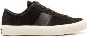 TOM FORD panelled low-top sneakers Brown
