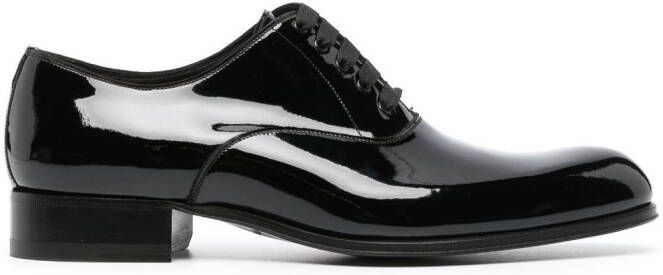 TOM FORD patent leather Oxford shoes Black