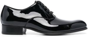 TOM FORD patent oxford shoes Black