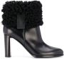 TOM FORD shearling-detail ankle boots Black - Thumbnail 1