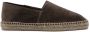 TOM FORD Barnes square-toe suede espadrilles Brown - Thumbnail 1