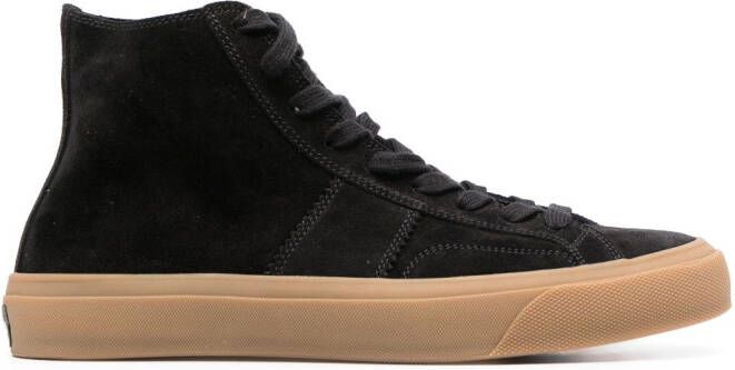 TOM FORD suede high-top sneakers Black