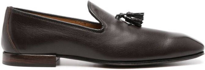 TOM FORD tassel-detail leather loafers Brown