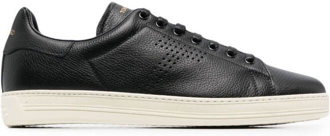 TOM FORD Warwick low-top leather sneakers Black