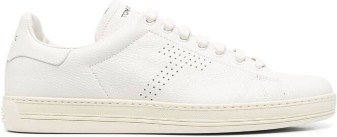 TOM FORD Warwick low-top leather sneakers Neutrals