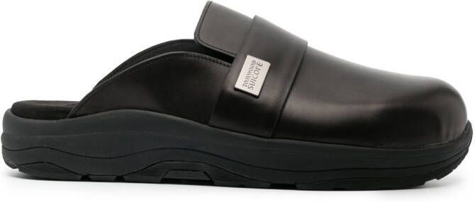 Tom Wood x Suicoke leather sandals Black