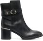 Tommy Hilfiger 70mm side buckle-detail ankle boots Black - Thumbnail 1