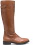 Tommy Hilfiger calf-length leather riding boots Brown - Thumbnail 1