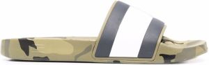 Tommy Hilfiger camouflage logo sliders Green