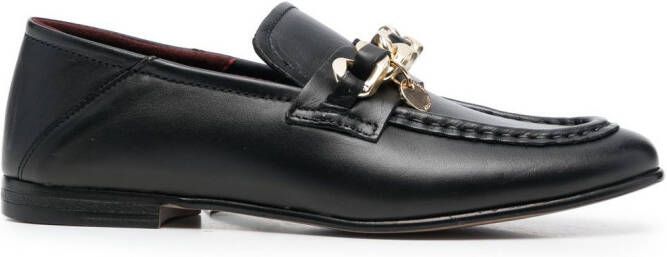 Tommy Hilfiger chain-link detail loafers Black