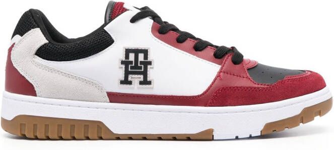 Tommy Hilfiger colour-block leather sneakers Black