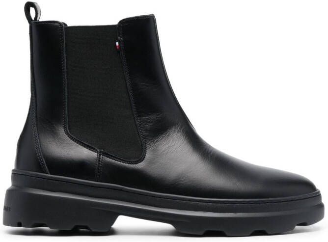 Tommy Hilfiger Comfort leather Chelsea boots Black